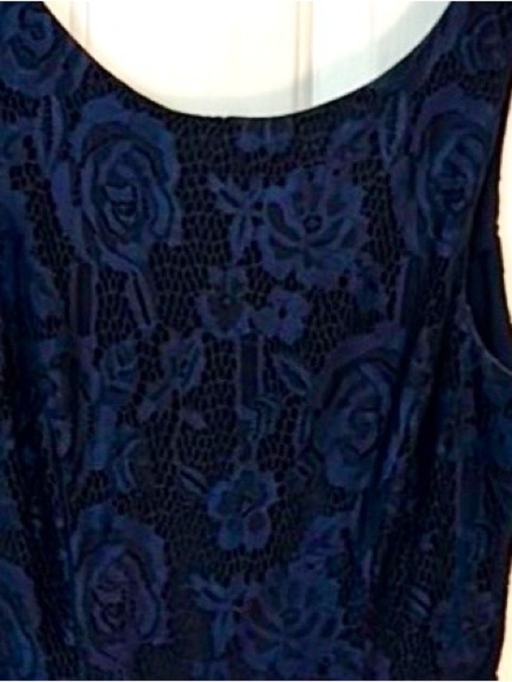 💙Speechless Medium sleeveless navy blue lace dress with lining.Back zip. Party